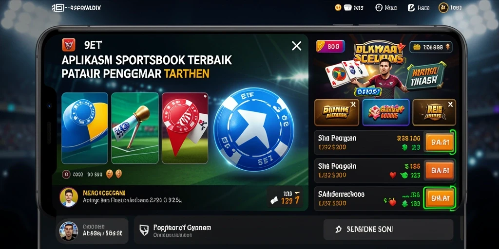 Tampilan gameplay yang menarik dari aplikasi Sportsbook 9ET.
