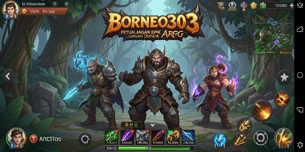 Tampilan gameplay menarik dan dinamis dari BORNEO303.