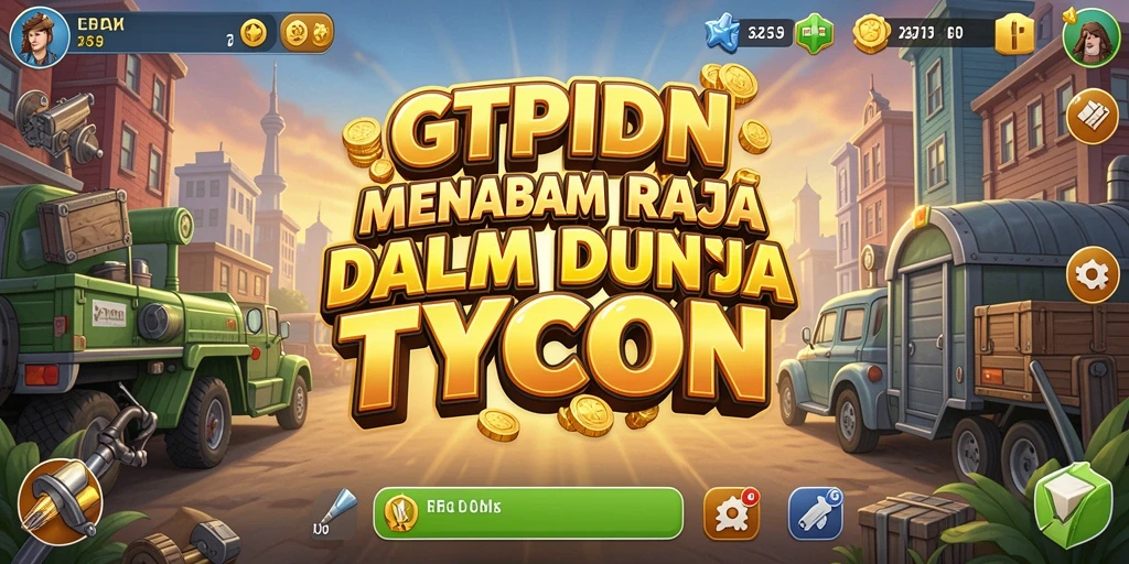 Screenshot gameplay GTPIDN menampilkan pengelolaan bisnis yang seru.