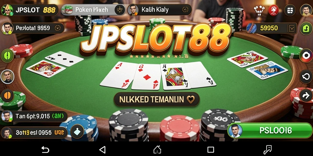 Tampilan gameplay menarik dalam aplikasi JPSLOT88 poker.