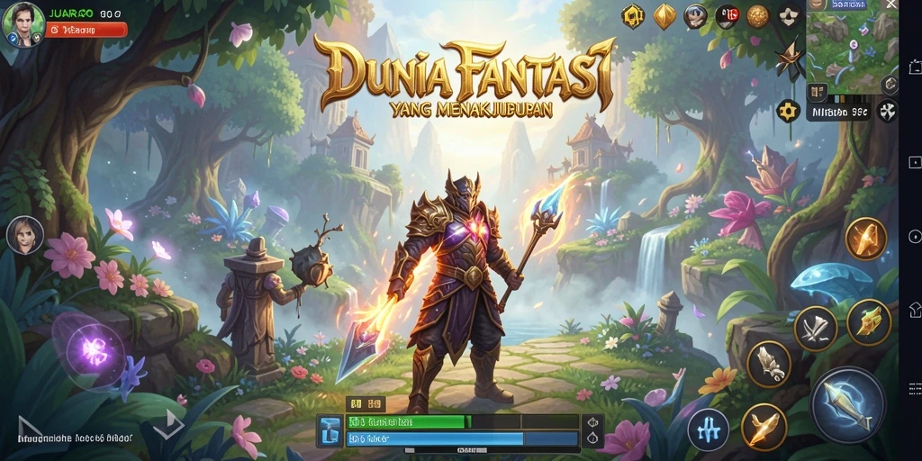 Screenshot gameplay JUARAGO yang menampilkan aksi pertempuran epik.