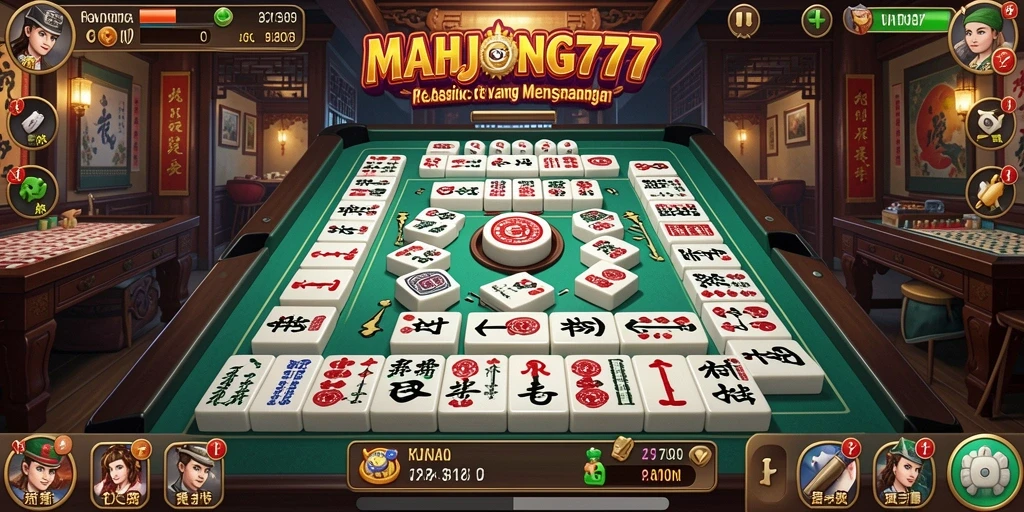 Tampilan gameplay MAHJONG777 yang menantang dan seru.