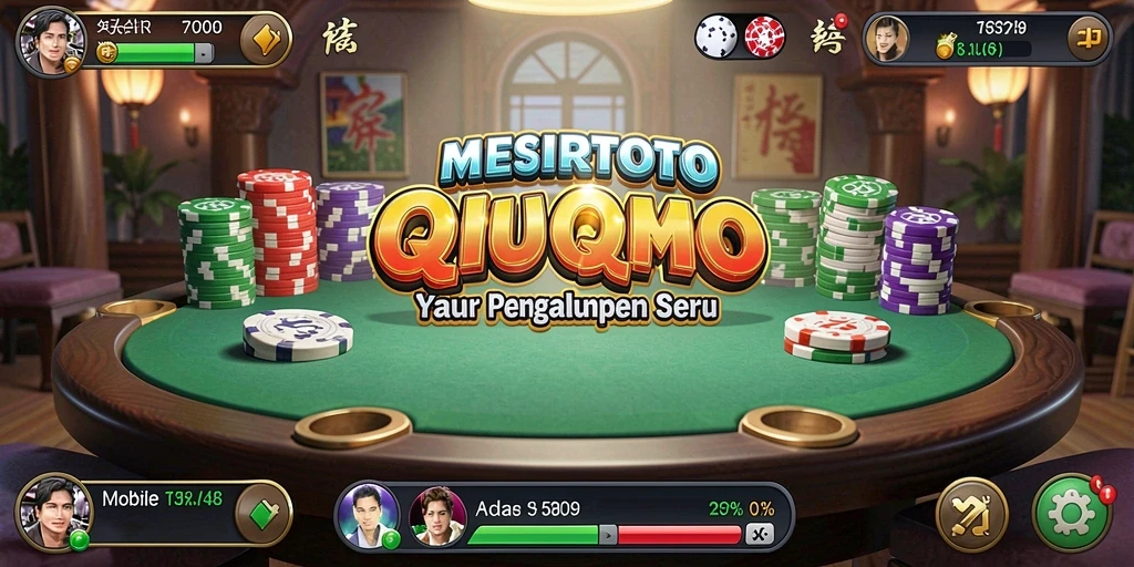 Tampilan gameplay MESIRTOTO yang menarik dan seru dalam permainan QiuQiu.