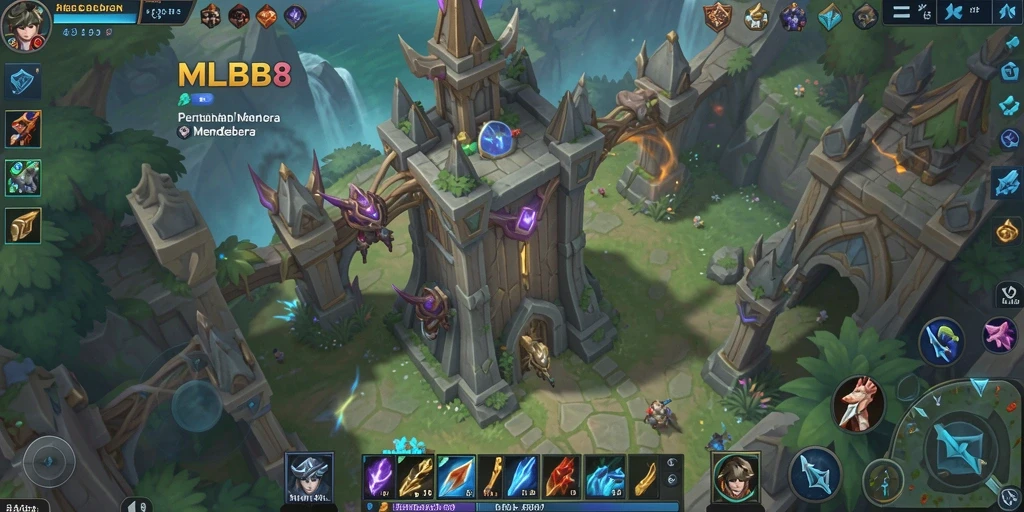 Tampilan gameplay MLBB8 yang menegangkan dan strategis.