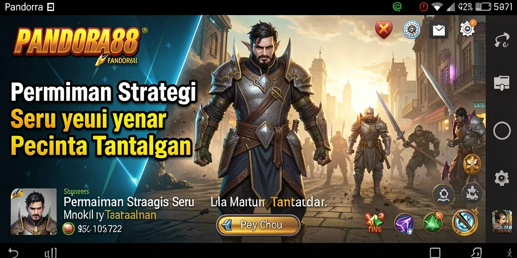 Tampilan menarik dari gameplay PANDORA88 yang penuh strategi.