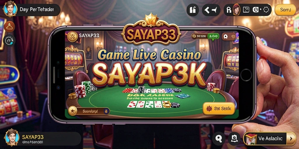 Tampilan gameplay yang mengesankan dari SAYAP33 dengan dealer langsung dan interaksi seru.