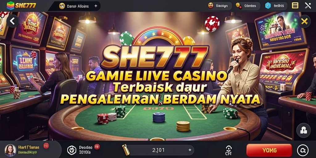 Screenshot dari gameplay yang mendebarkan di Live Casino SHE777.