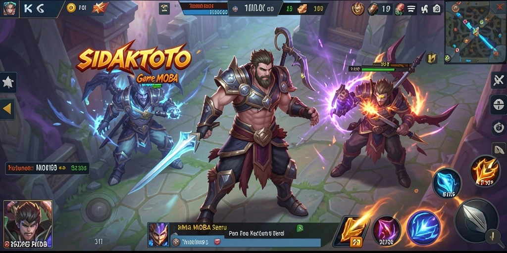 Tampilan gameplay seru dalam arena pertarungan SIDAKTOTO.