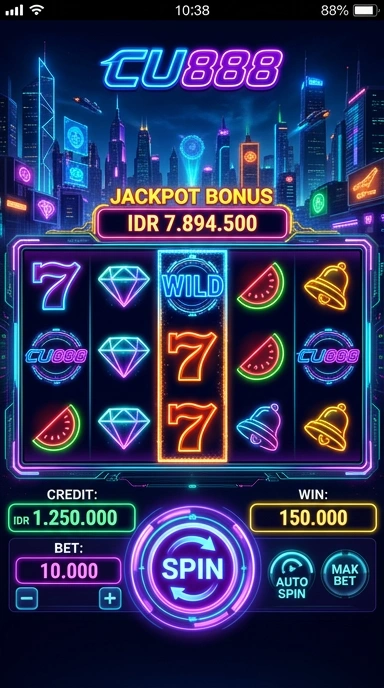 Tampilan utama aplikasi cu888 dengan berbagai pilihan aplikasi.